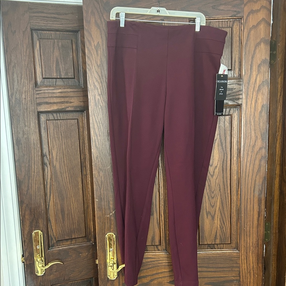 Zac & Rachel Women's Burgundy Skinny Pants
